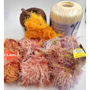 Yarn Lot for Crocheting, Knitting, Fiber Art, Junk Journaling, Ephemera, Sewing,